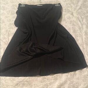 I.N. Studio Black A-Line Knee-Length Skirt